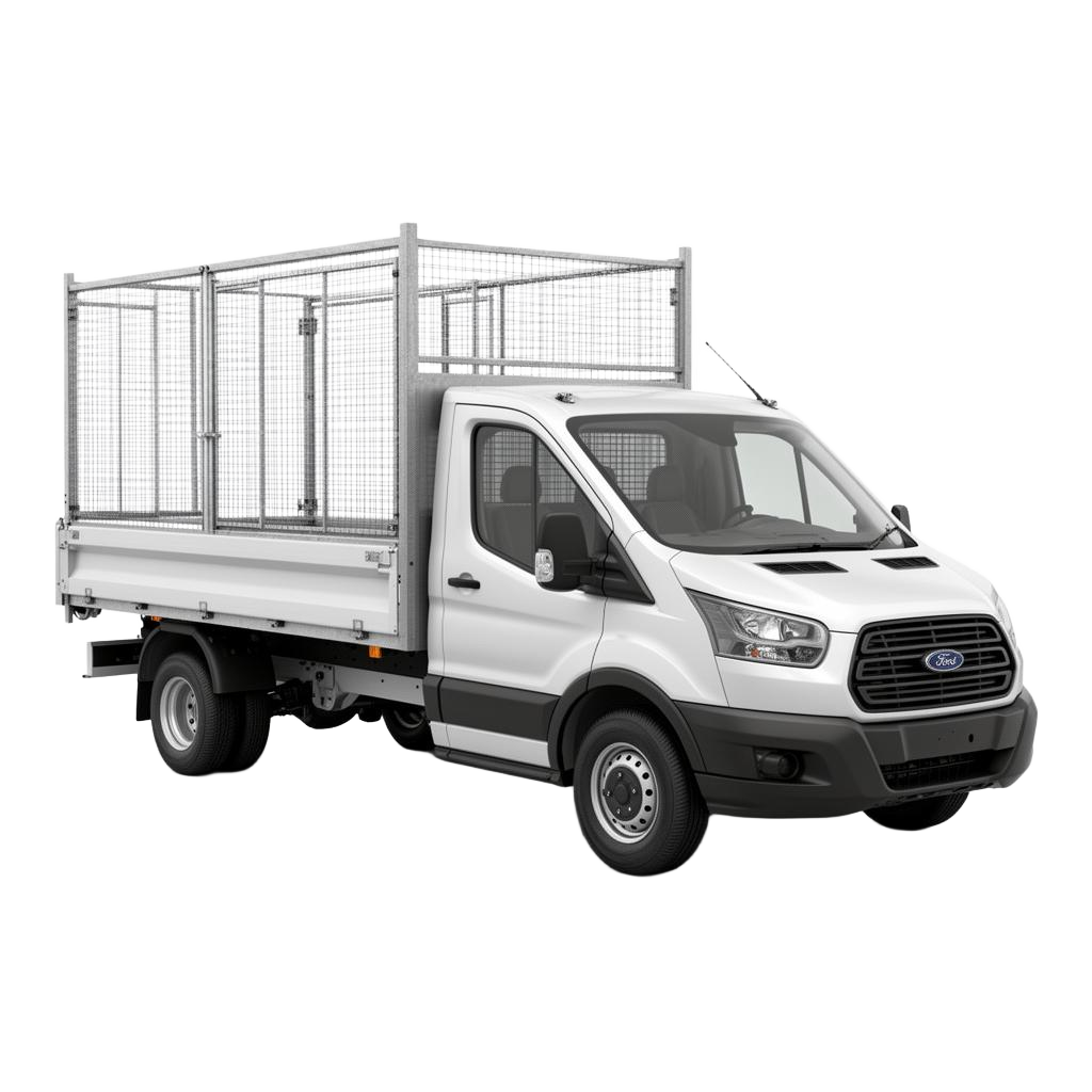 Ford Transit caged tipper truck
